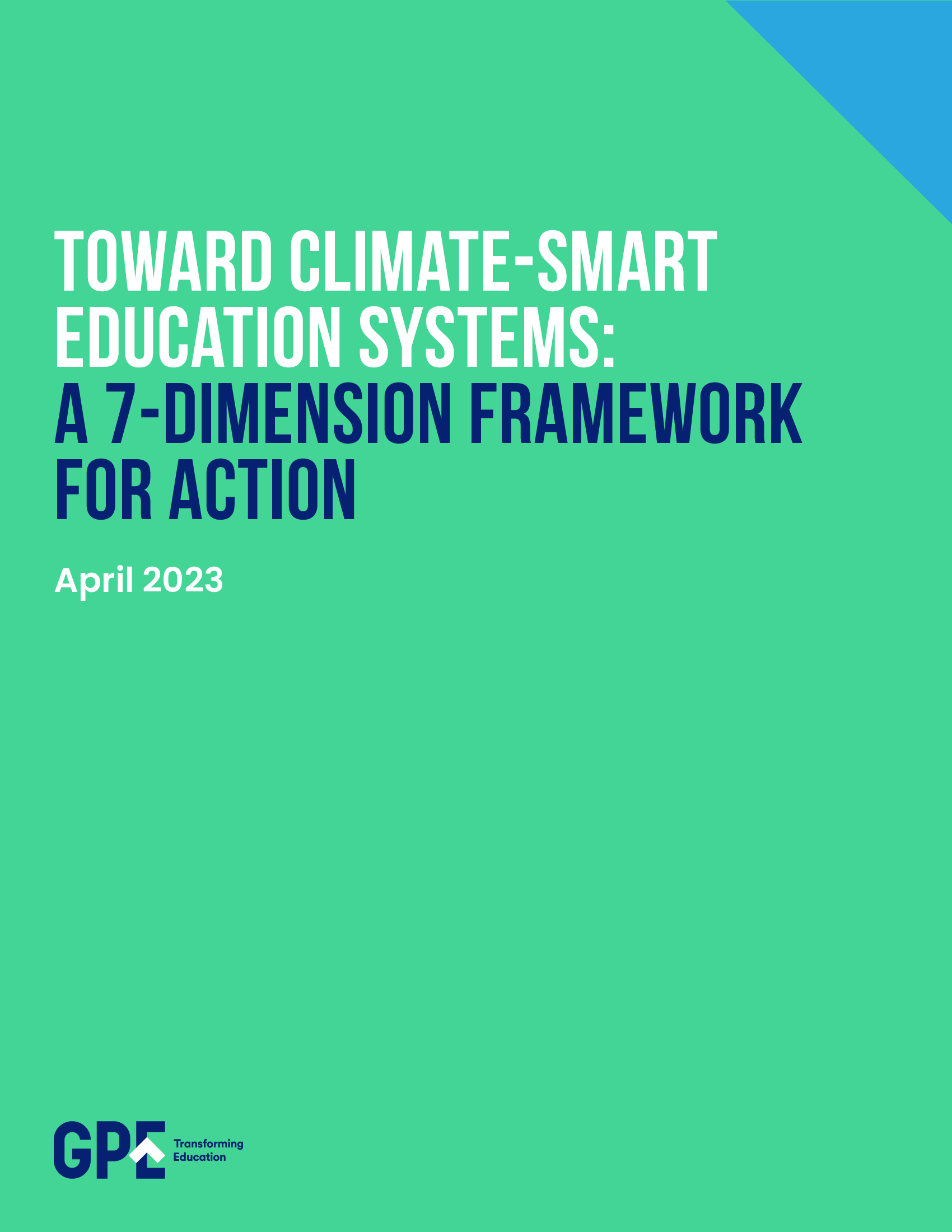 GPE Consultancy on Building a Framework for Climate-Smart Education Systems