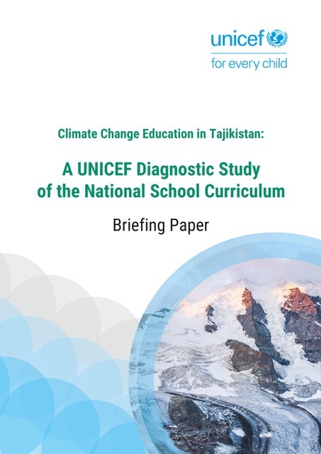 Climate Change Education in Tajikistan